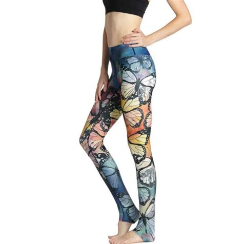 Autumn Winter Leggings Butterfly Printed Women Legging Colorful