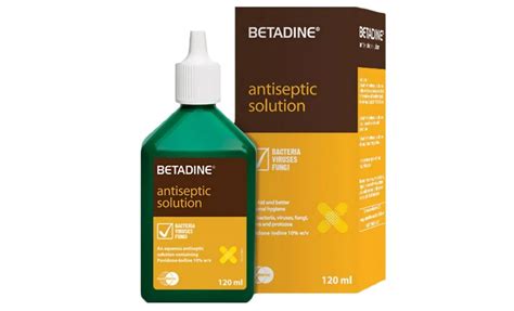 Betadine Antiseptic Solution 120ml - GulfPhysio - UAE's Online Physiotherapy Store