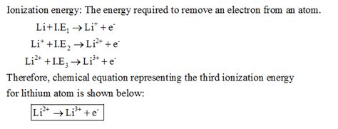 What Is The Equation Of Ionization Energy - Diy Projects