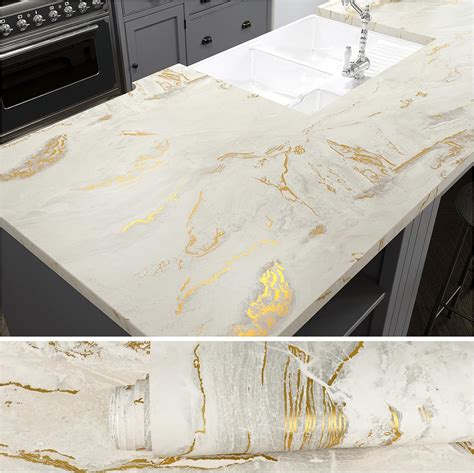 VEELIKE Matte Beige Marble Wallpaper Self Adhesive Contact Paper Marble