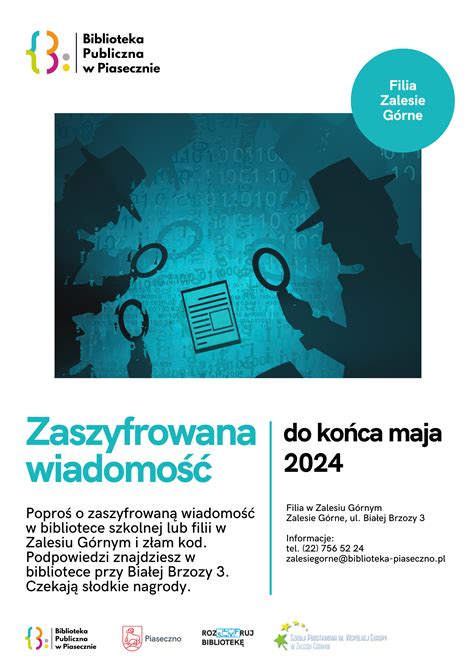 Zaszyfrowana Wiadomo Biblioteka Publiczna W Piasecznie