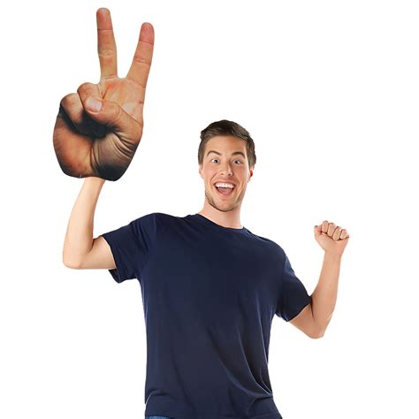Hand Peace Sign Costume Accessory - Discount Party Supplies