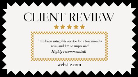 Elegant Feedback Testimonial