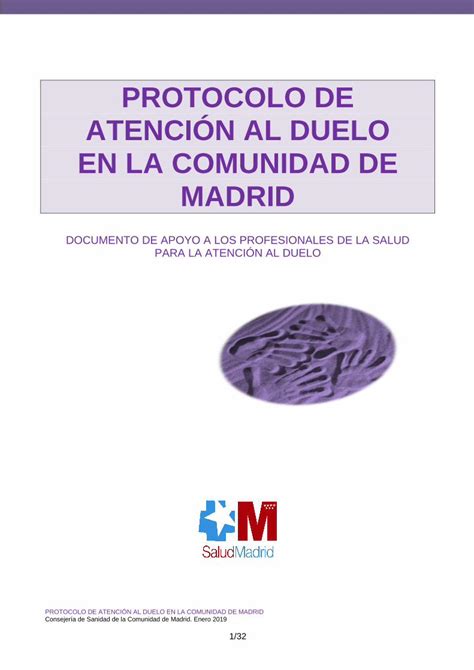 Pdf Protocolo De Atenci N Al Duelo En La Comunidad De Protocolo