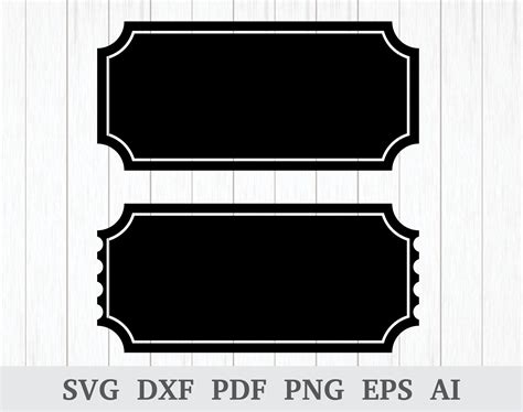 Ticket SVG Ticket Clipart Ticket PNG Movie Ticket Svg Etsy Norway