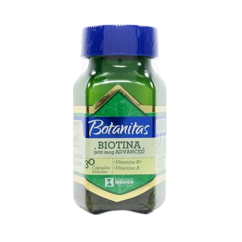 Biotina Botanitas Capsulas 900 Mcg Farmacia Pasteur Medicamentos Y