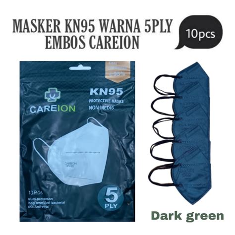 Jual Masker KN95 Careion Warna Warni Isi 10pc Masker KN 95 5ply Careion