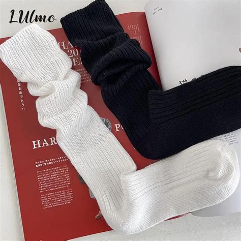 Chaussettes Hautes En Laine Douce Pour Femmes Chaussettes Paisses