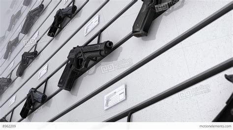 Gun Display Wall Stock Animation | 8962209