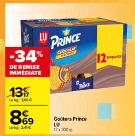 Promo Go Ters Prince Lu Chez Carrefour Icatalogue Fr