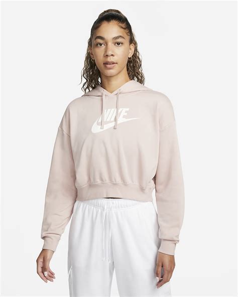 Nike Sportswear Club Fleece Womens Oversized Crop Graphic Hoodie Nike Lu