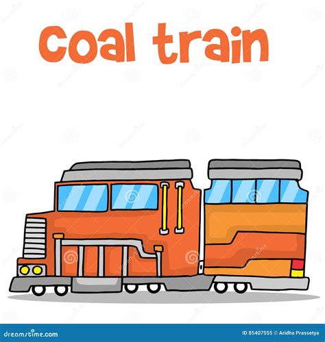 Transport of Coal Train Vector Art Stock Vector - Illustration of curve ...