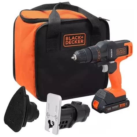 Kit Furadeira Parafusadeira 3 Em 1 Matrix 20v Black Decker