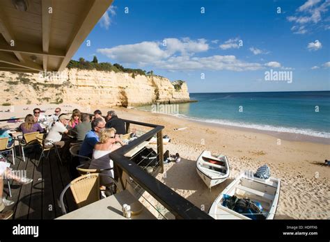 Beach Restaurant On Praia Senhora Da Rocha Armacao De Pera Algarve