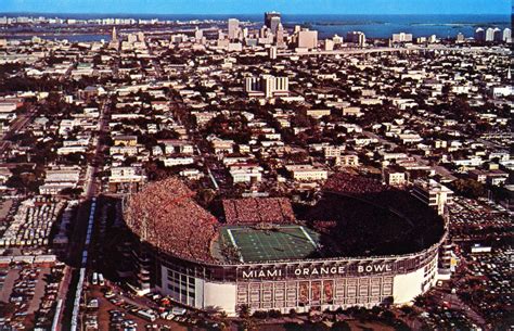 The Orange Bowl in Miami, Florida. Former home to the Miami Hurricanes ...