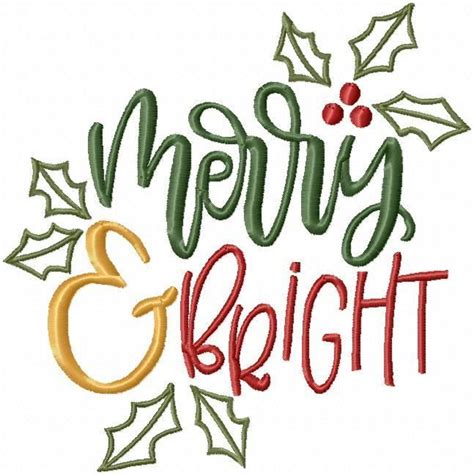 Merry And Bright Machine Embroidery Designs For The Perfect Christmas