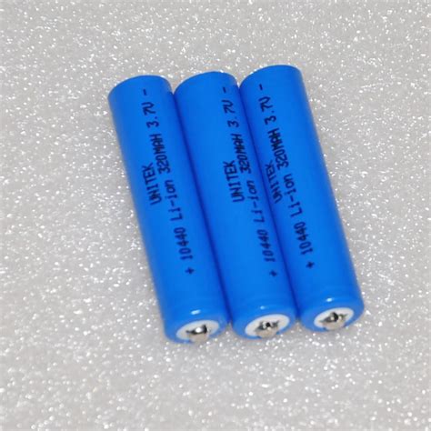 BIG SALE 2PCS 100 UNITEK 3 7v 10440 Li Ion Battery 320mah AAA 3A