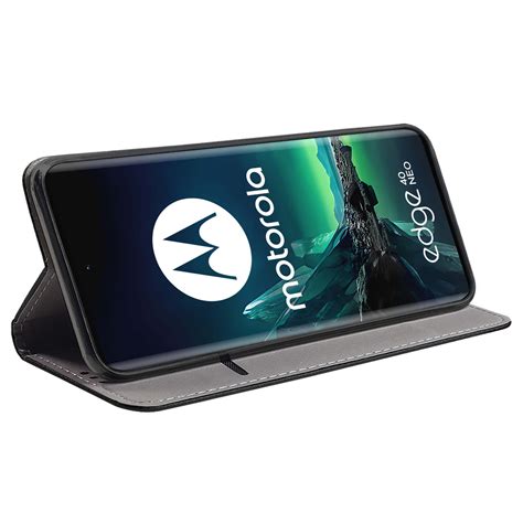 Etui Do Motorola Moto Edge 40 Neo Czarne Zamykane