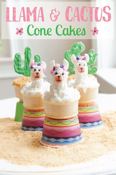 Ooh La Llama Cone Cakes Birthday Cake Ideas For Adults Women Llama