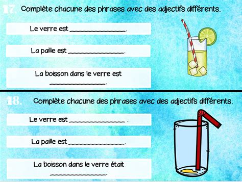 Cartes T Ches Les Adjectifs