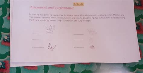 MUSIC Assessment And Performance Katulad Ng Mga Galaw Ng Hayop May Iba