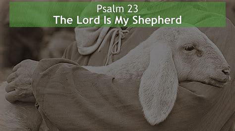 Psalm 23, The Lord Is My Shepherd - Living Water Church