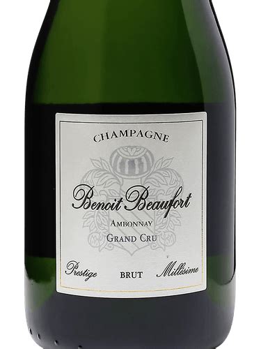 Benoit Beaufort Prestige Brut Millésime Champagne Grand Cru Ambonnay