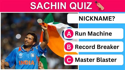 Sachin Tendulkar Quiz How Well Do You Know Sachin Tendulkar Youtube