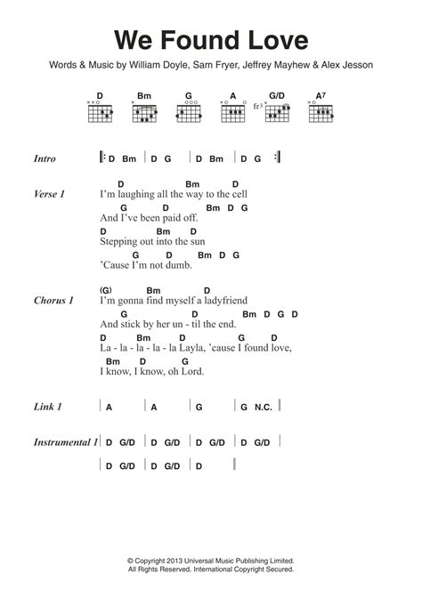 We Found Love by Palma Violets - Guitar Chords/Lyrics - Guitar Instructor