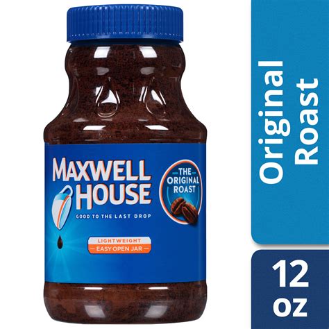 Maxwell House Original Roast Ground Instant Coffee Caffeinated 12 Oz