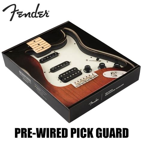 Fender Pre Wired Strat Pickguard Shawbucker Gen 4 Noiseless HSS