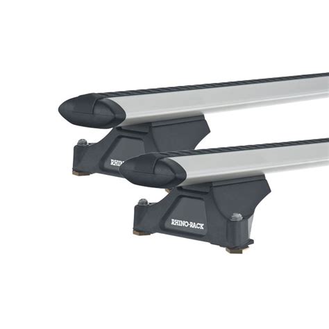 Rhino Rack Ja2549 Vortex Rltp Trackmount Silver 2 Bar Roof Rack For Land Rover Discovery 5dr Suv