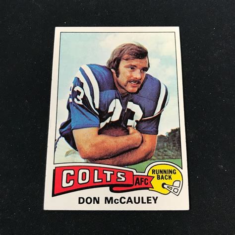 1975 Topps 88 DON MCCAULEY Indianapolis Colts EXMT NRMT Or Better