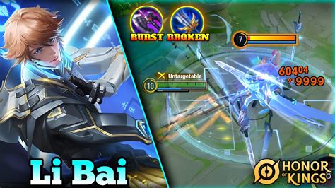 Li Bai Jungle With Best Damage Build Arcana Gameplay Honor Of