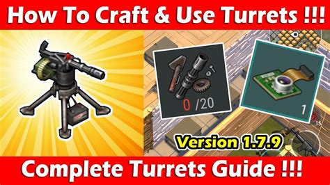 How To Craft Use Turrets Complete Turrets Guide 1 7 9 Last Day On