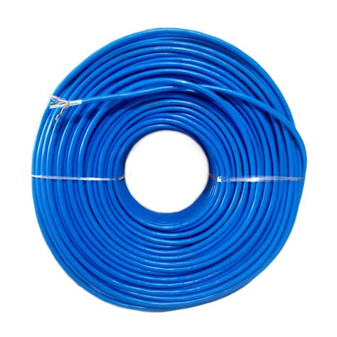 CABO DE REDE CAT6 F UTP BLINDADO AZUL COPPERLAN 20 METROS