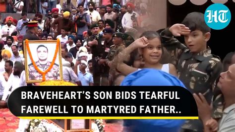 RIP Col. Manpreet Singh: 6-Year-Old Son In Army Uniform Bids Emotional ...