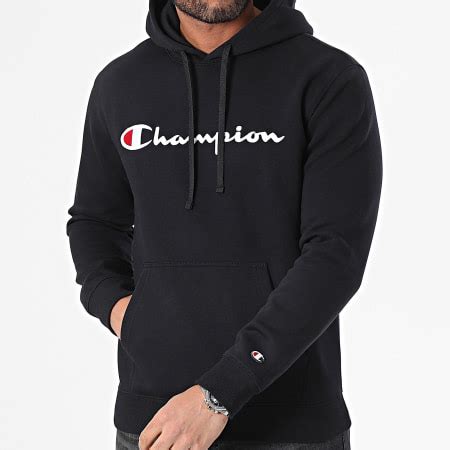 Мужская толстовка Champion Hooded Sweatshirt цвет черный 219985-KK001 ...
