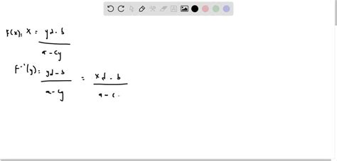 Solved Let F X Begin{array}{l}a X B C X D End{array} And Assume B C A D Neq 0 A Find