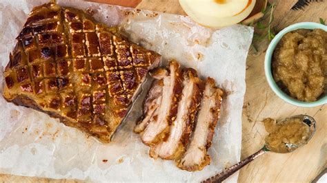 Recipe Curtis Stones Pork Belly Roast With Apple Compote Cbc Life Recipe Pork Belly