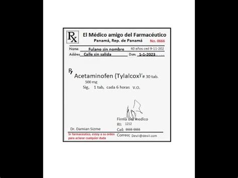 La receta médica y sus requisitos YouTube