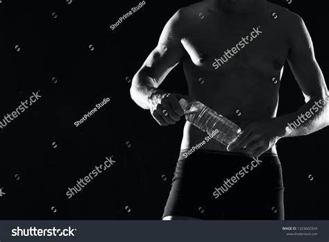 Nude Athlete Latitudes Holding Bottle Water Stock Photo 1323602924 Shutterstock
