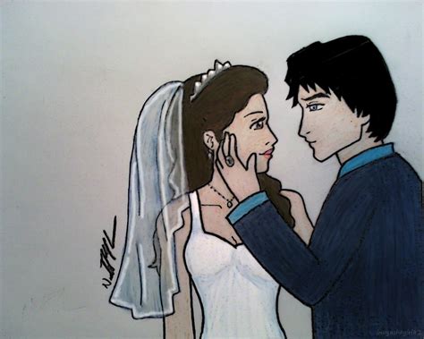 Anime-style Delena wedding - Damon & Elena Fan Art (17061228) - Fanpop