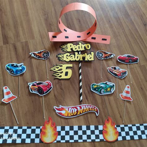 Topo De Bolo Hot Wheels Elo7 Produtos Especiais