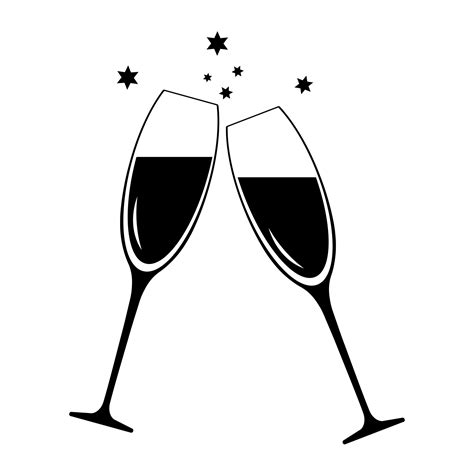 Clipart Gratuit Flutes Champagne