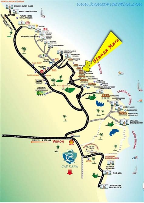 Punta Cana Tourist Map That Includes Phone Numbers Artofit