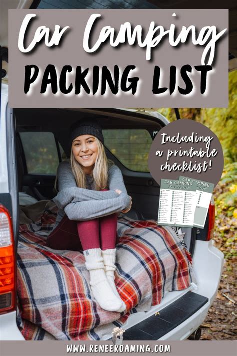 Car Camping Essentials List Ultimate Printable Checklist Car