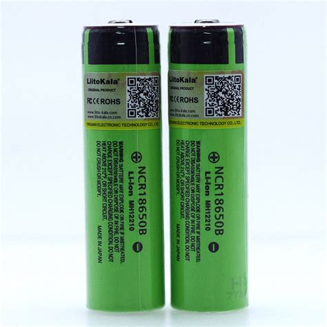 2PCS Liitokala Original NCR18650B 3 7V 3400mAh 18650 Rechargeable