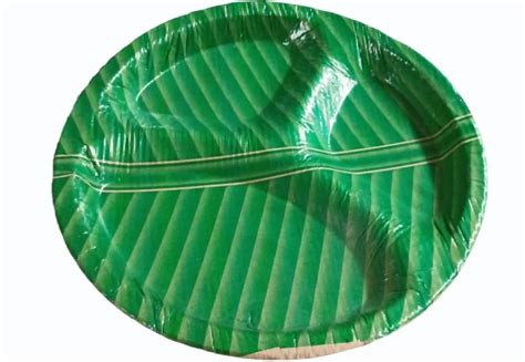 Banana Leaf Disposable Compartment Paper Plate At Rs 3 25 Piece Trans