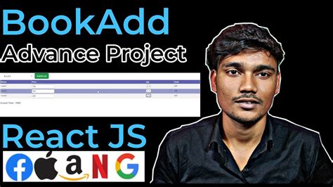 BookAdd Advance React JS Projects For Beginners In Hindi React